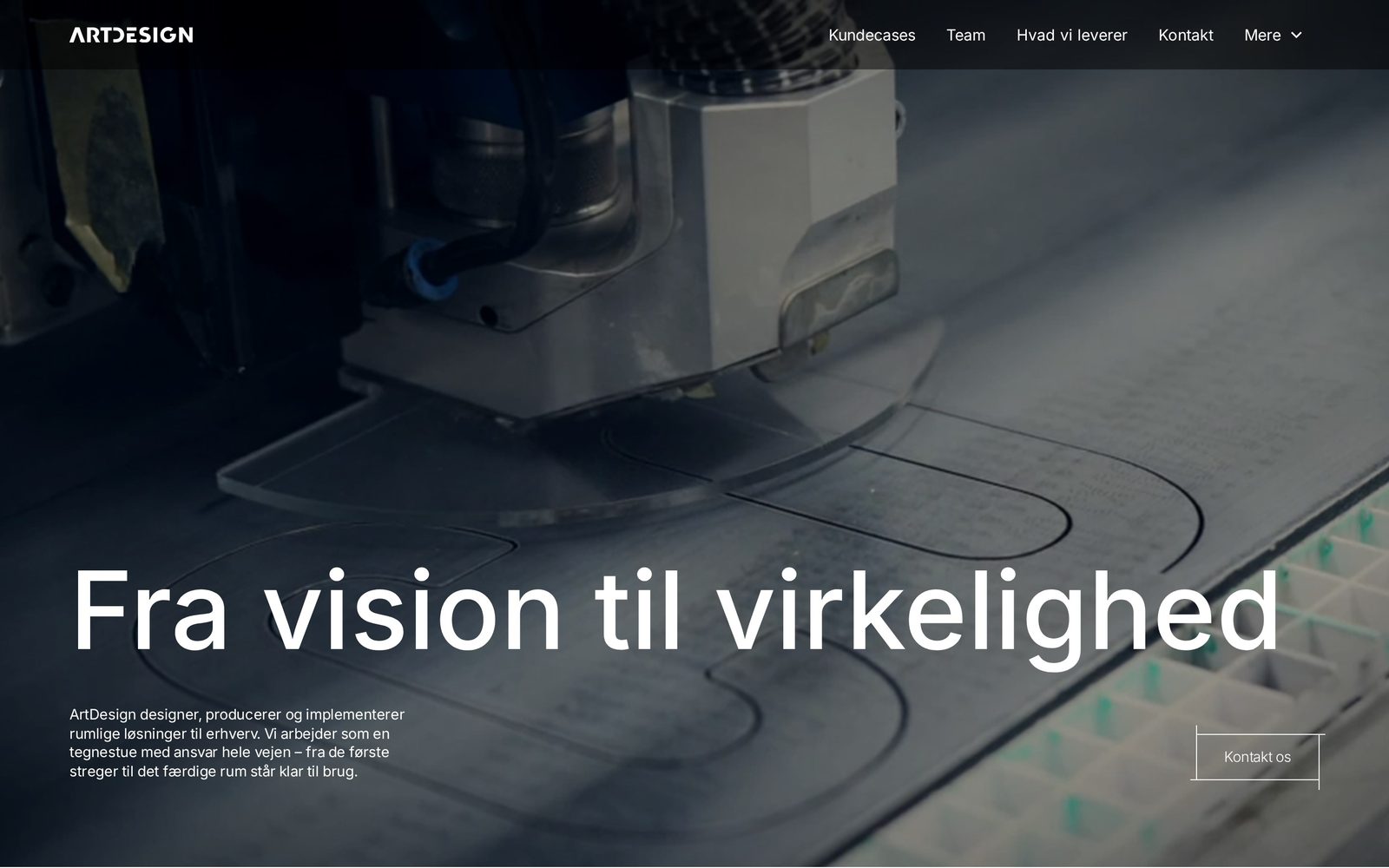 Hjemmeside for ArtDesign