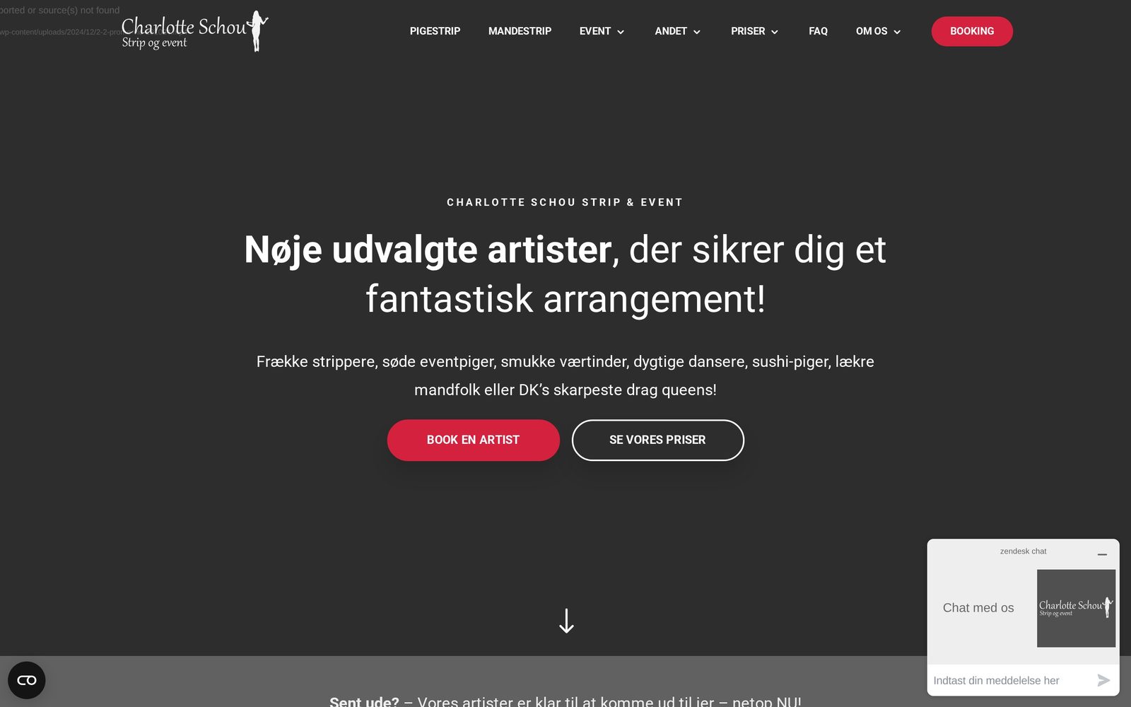 Hjemmeside for Charlotte Schou