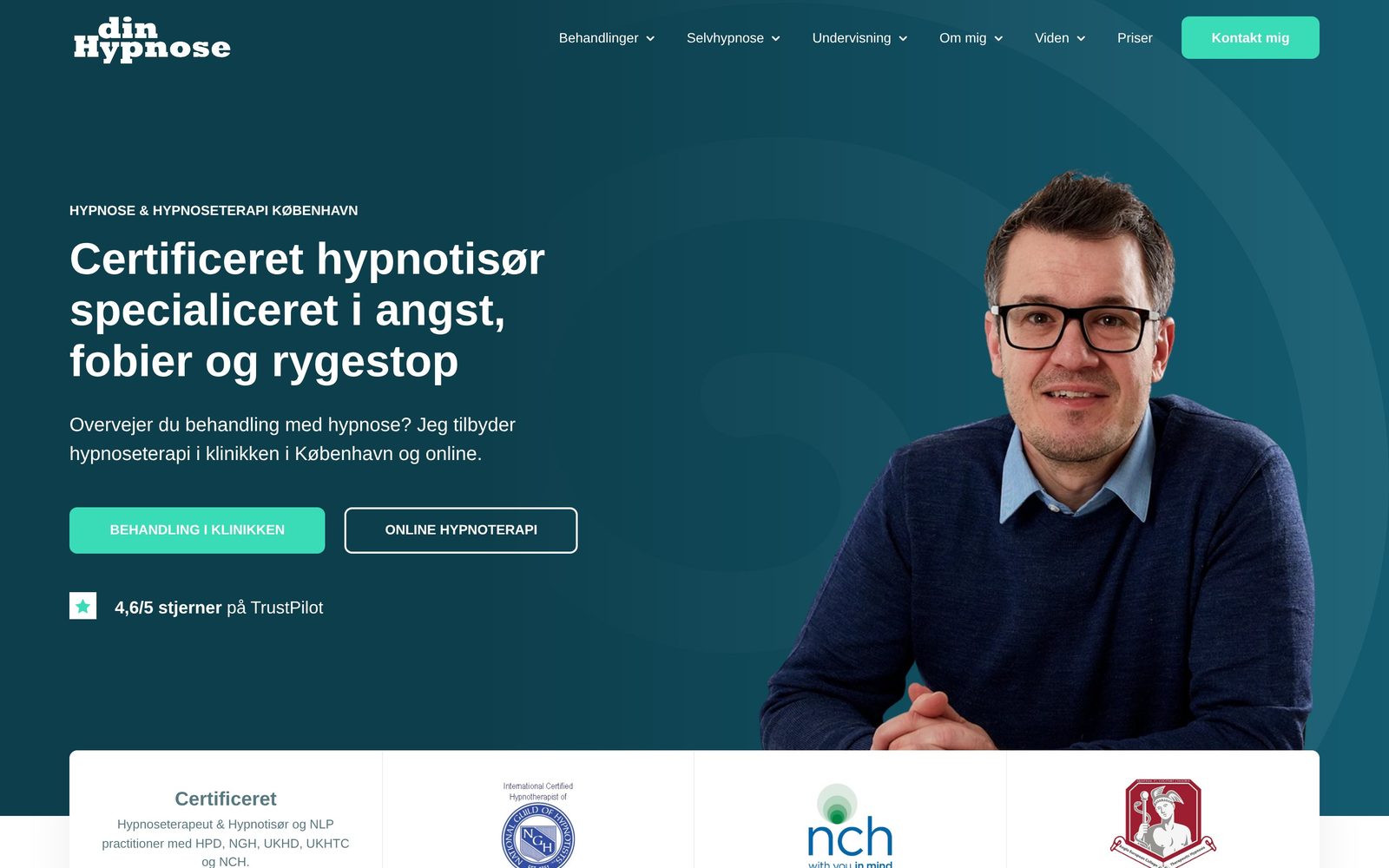 Hjemmeside for DinHypnose