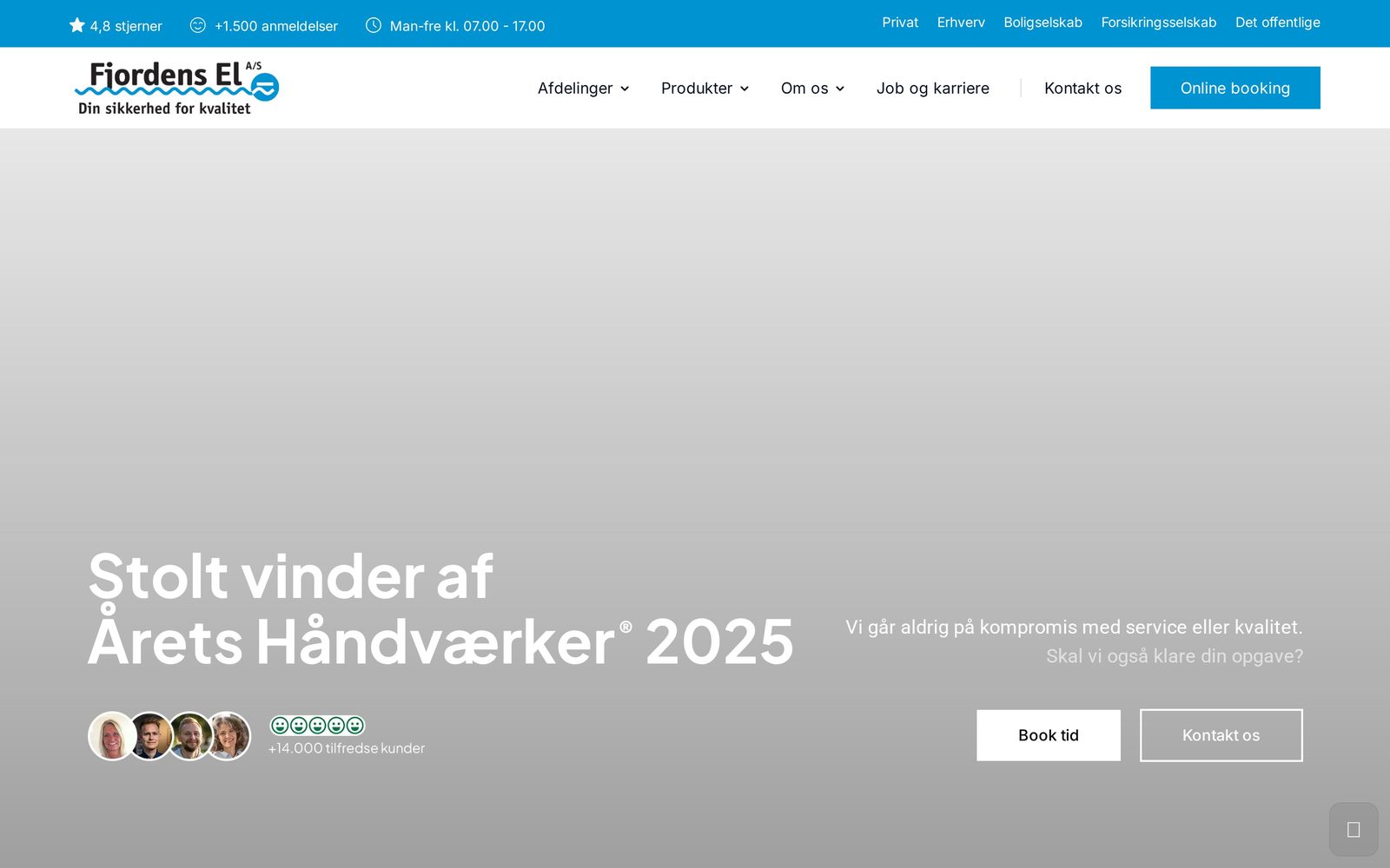 Hjemmeside for Fjordens EL