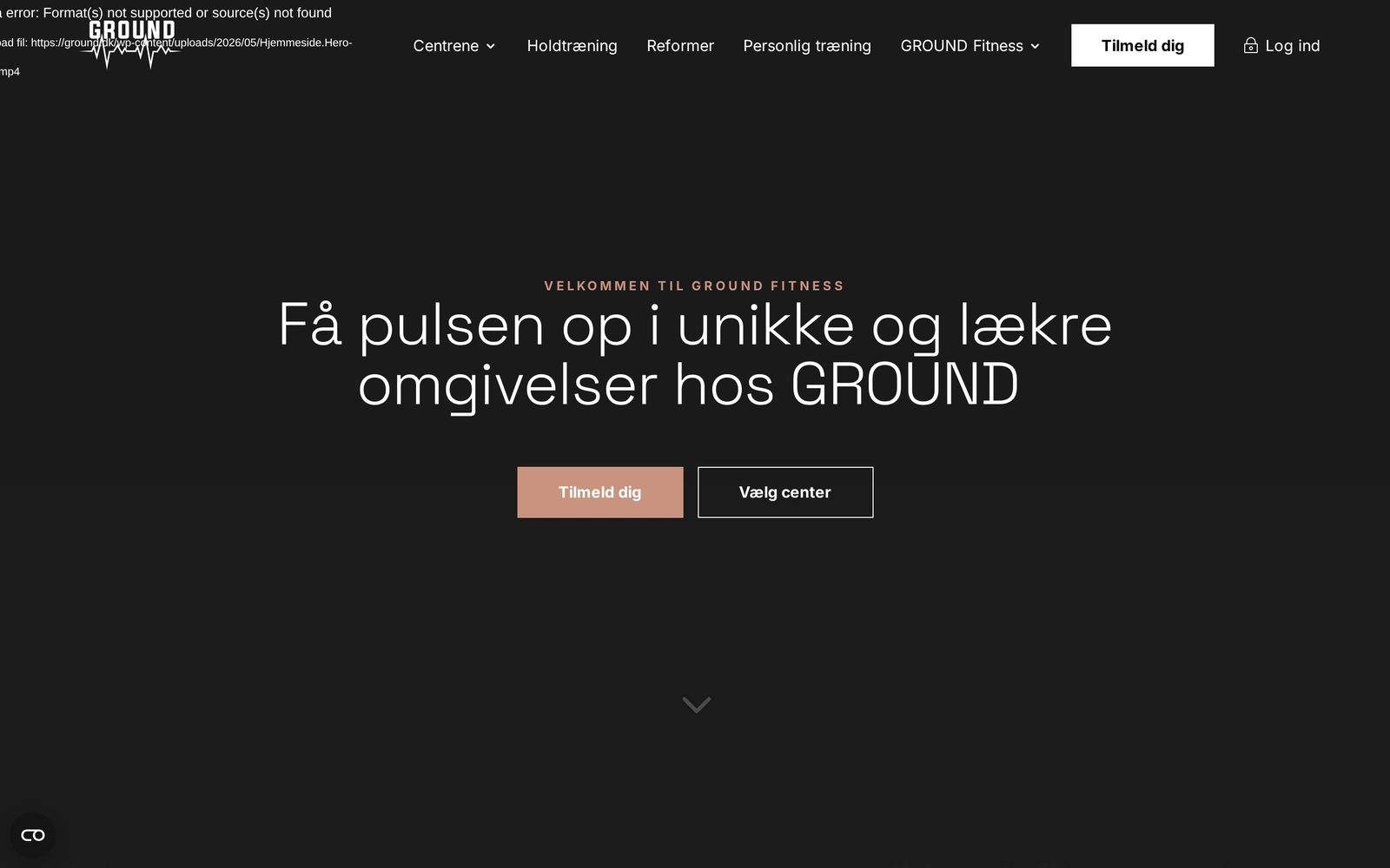 Hjemmeside for Ground