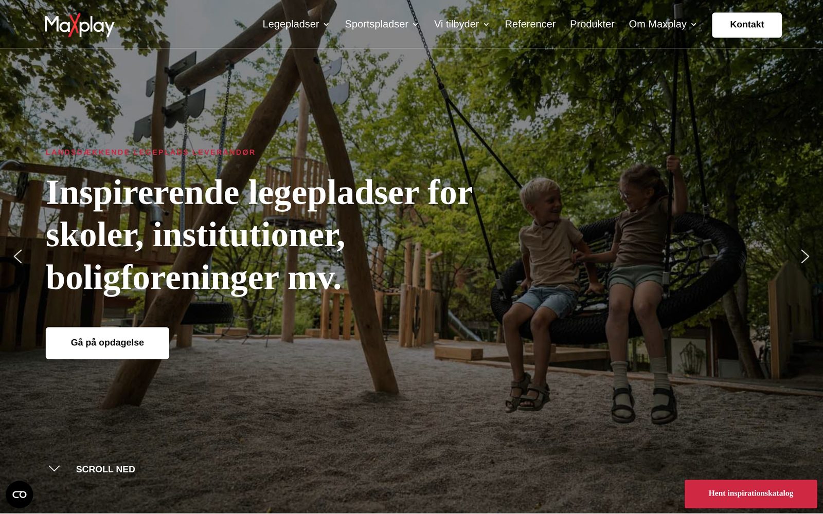 Hjemmeside for Maxplay