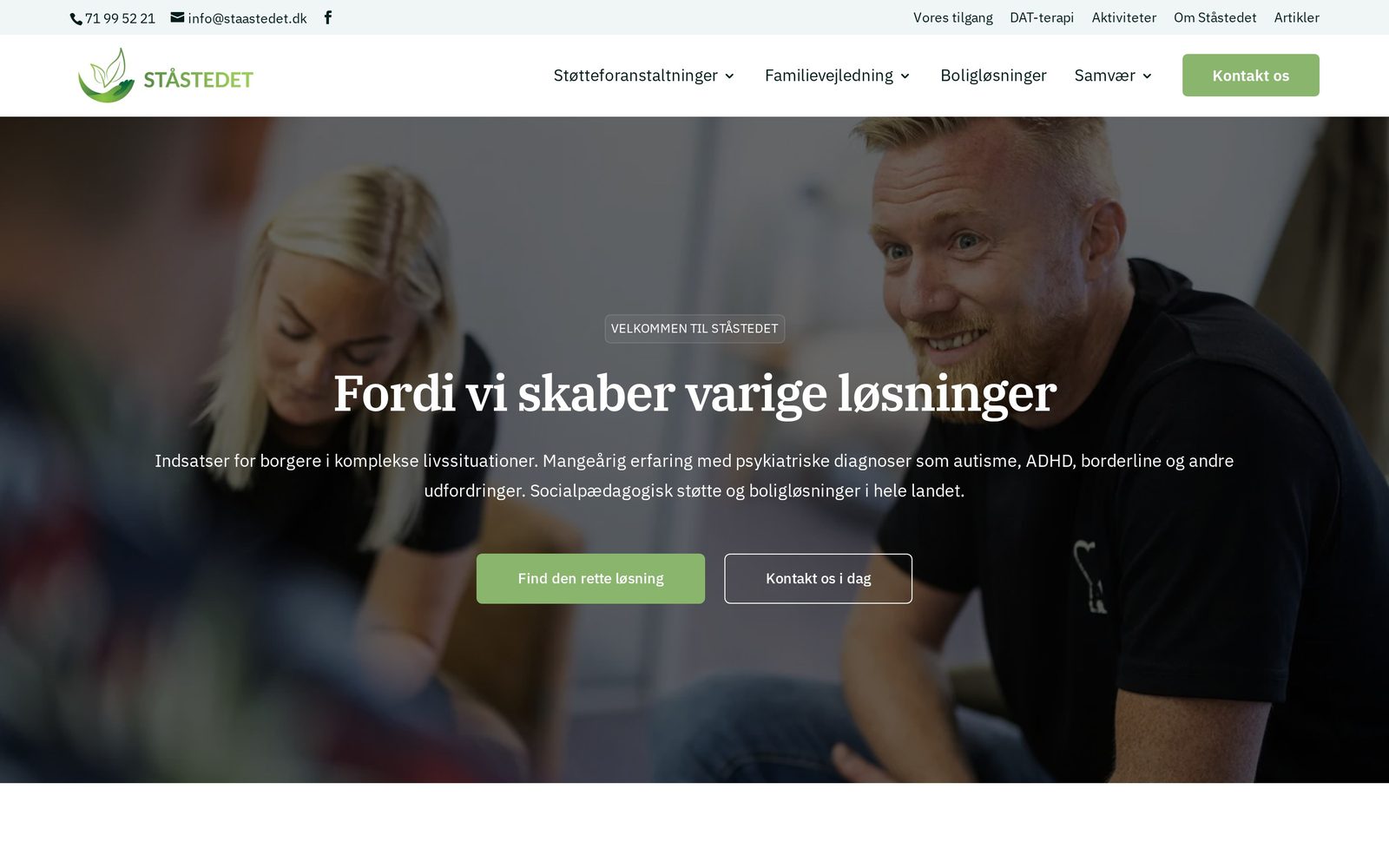 Hjemmeside for Ståstedet