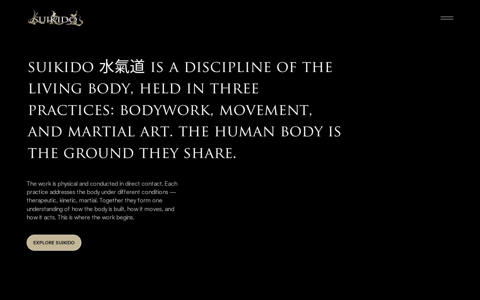 Hjemmeside for SUIKIDO 水氣道