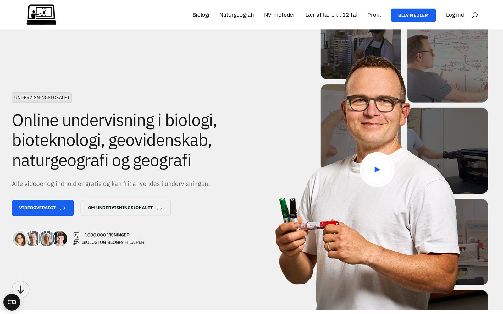 Hjemmeside for Undervisningslokalet