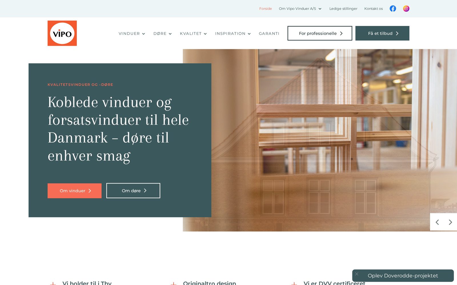 Hjemmeside for Vipo A/S