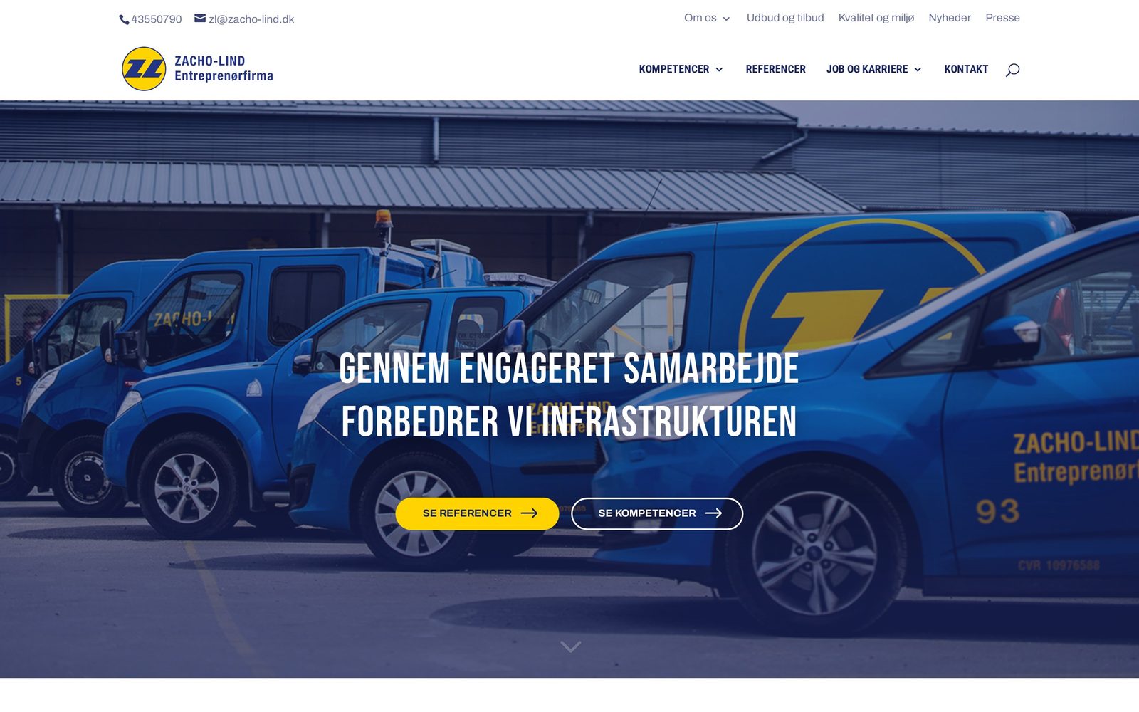 Hjemmeside for Zacho-Lind